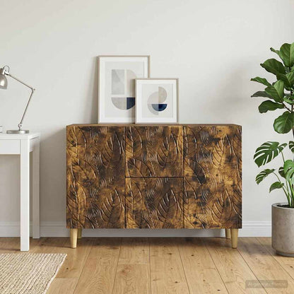 Servírovací Skříň Kouřový Dub 89 X 34,5 X 60 Cm