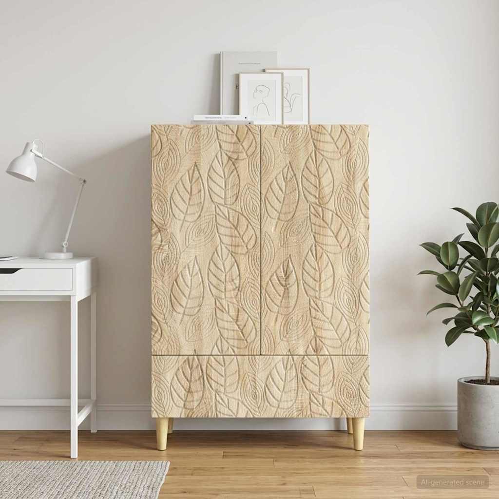 Servírovací Skříň Dub Sonoma 66 X 34,5 X 95 Cm Kompozitní Dřevo