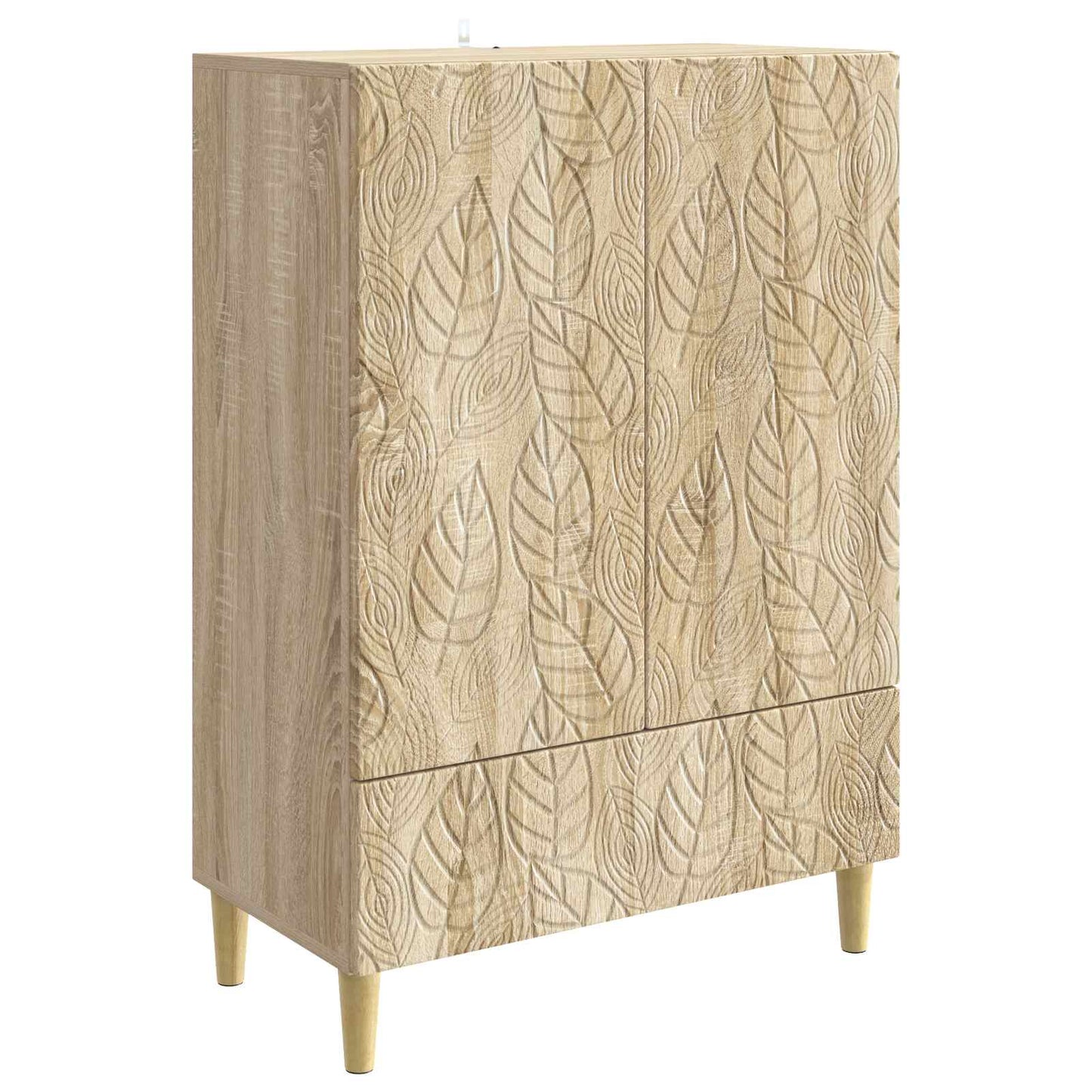 Servírovací Skříň Dub Sonoma 66 X 34,5 X 95 Cm Kompozitní Dřevo