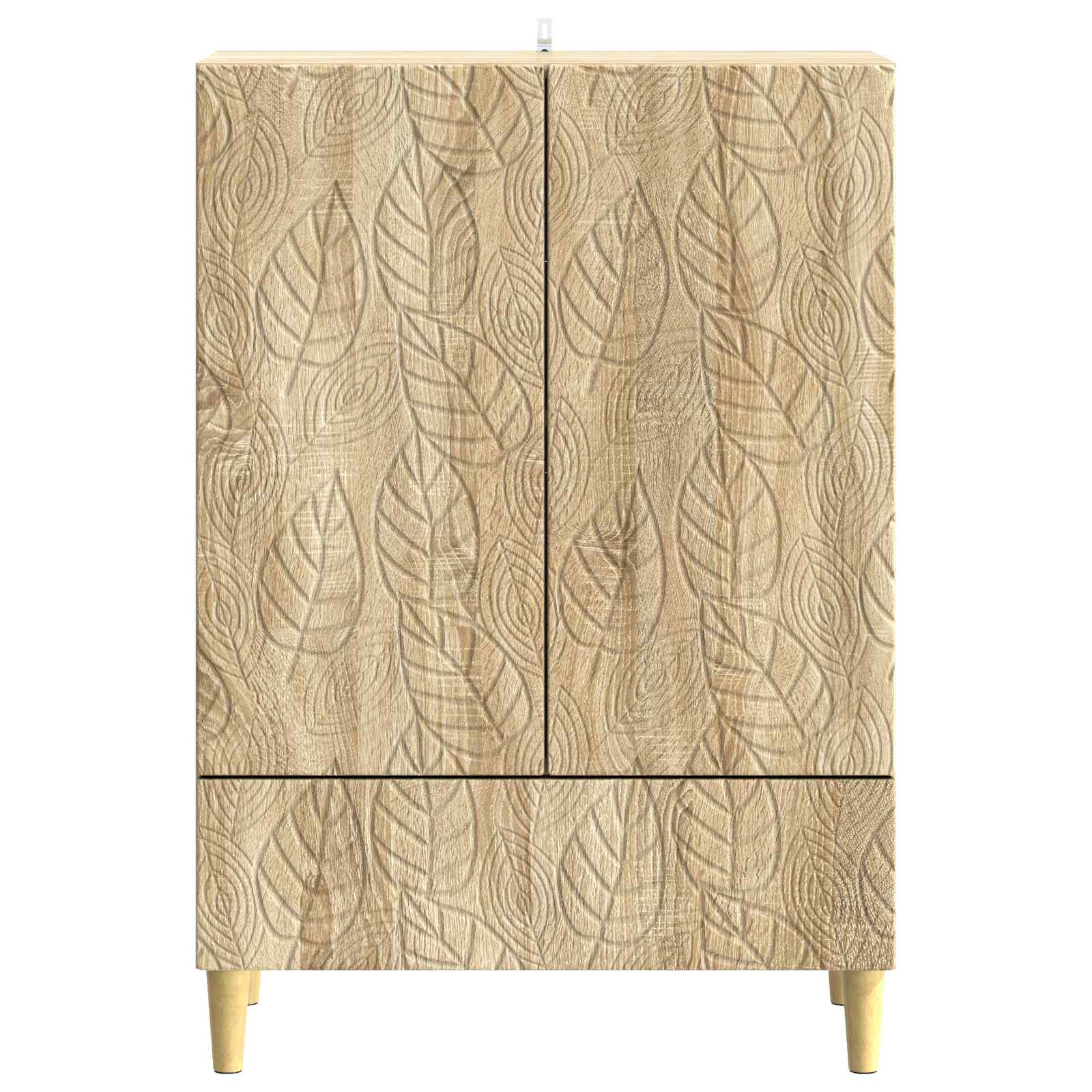 Servírovací Skříň Dub Sonoma 66 X 34,5 X 95 Cm Kompozitní Dřevo