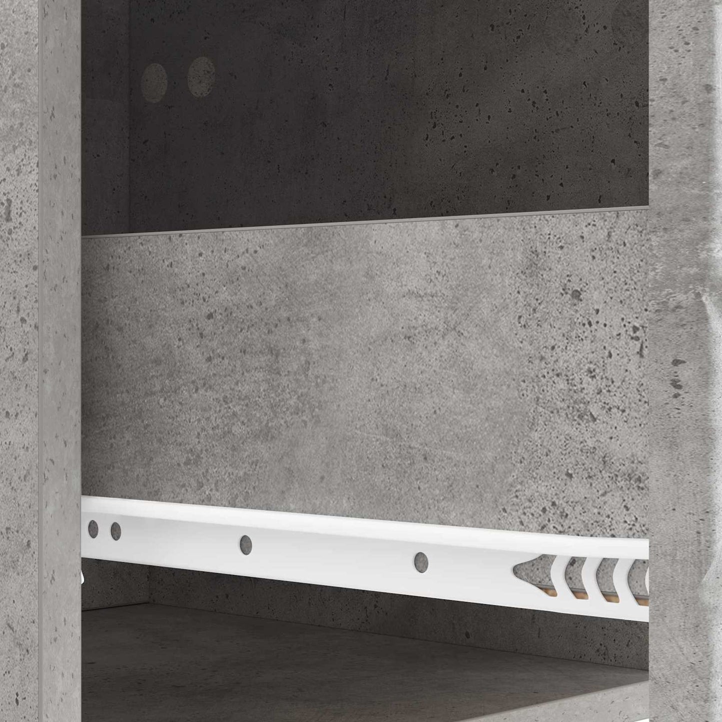 Servírovací Skříň Betonově Šedá 66 X 34,5 X 95 Cm