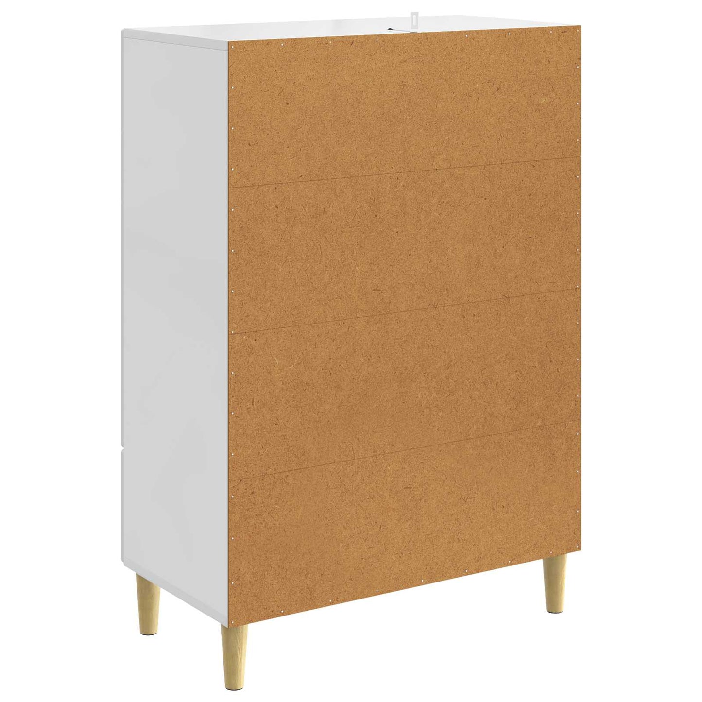 Servírovací Skříň Bílá S Vysokým Leskem 66 X 34,5 X 95 Cm