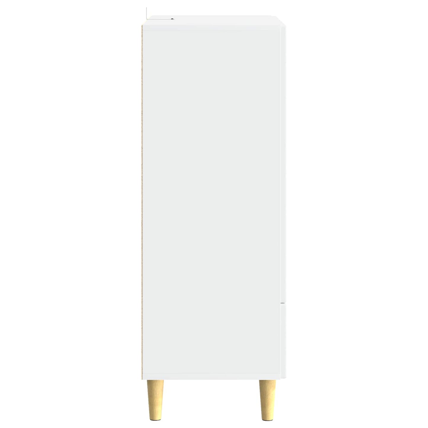 Servírovací Skříň Bílá S Vysokým Leskem 66 X 34,5 X 95 Cm