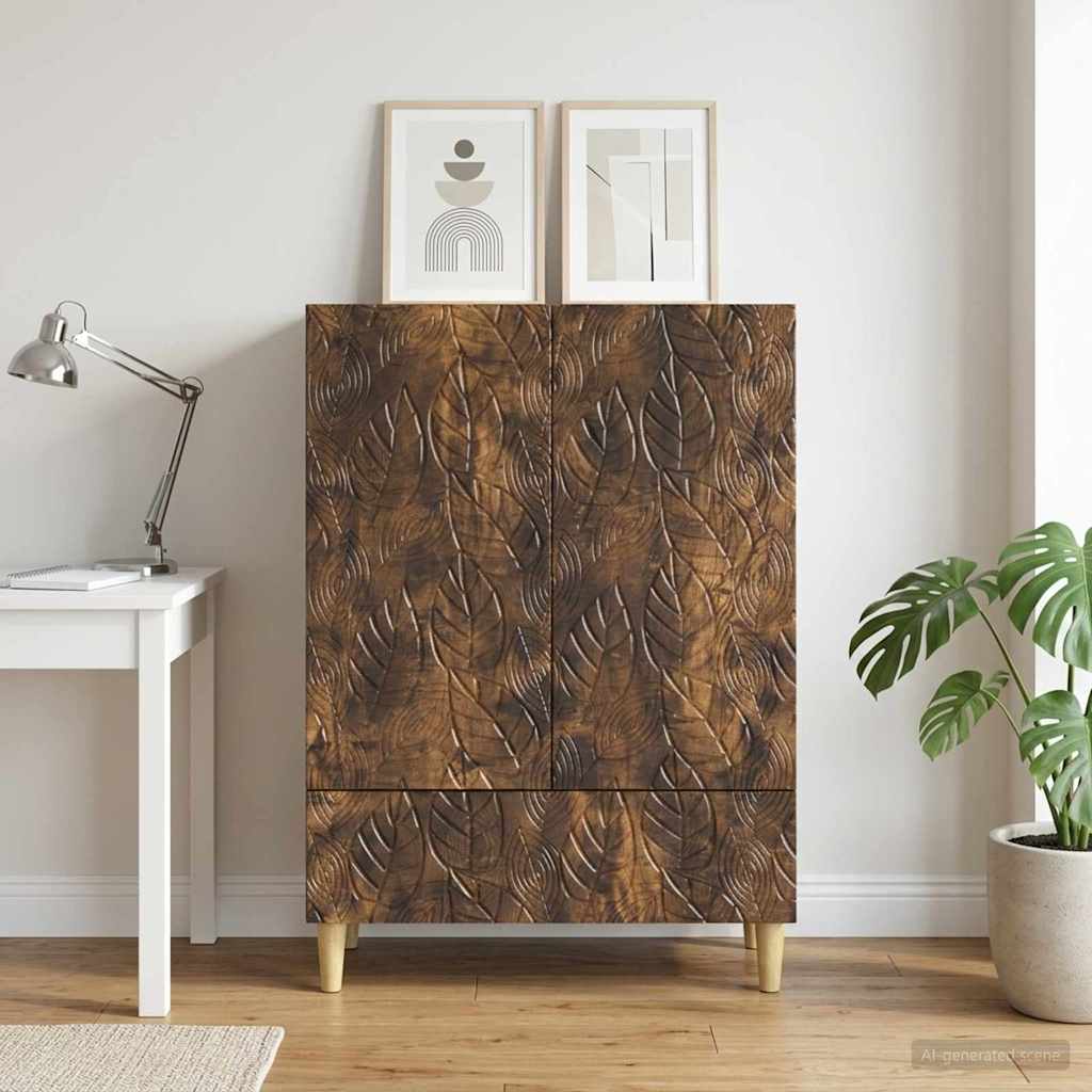 Servírovací Skříň Kouřový Dub 66 X 34,5 X 95 Cm