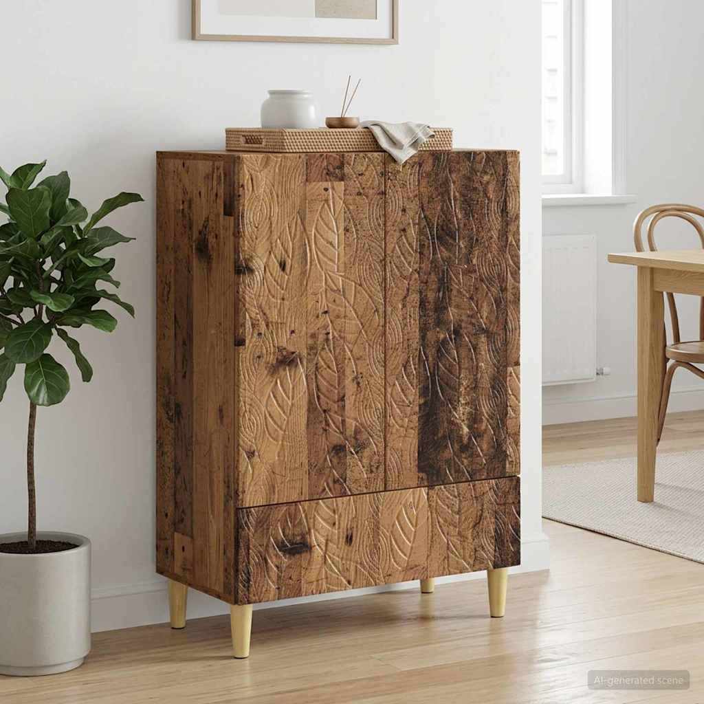 Servírovací Skříň Staré Dřevo 66 X 34,5 X 95 Cm