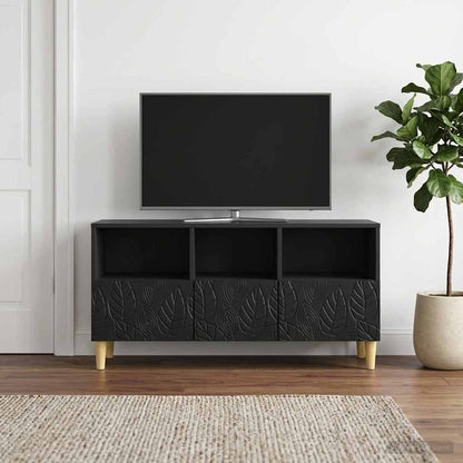 Televizní Skříň 102 X 34,5 X 50 Cm Černá Kompozitní Dřevo