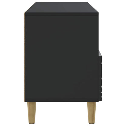 Televizní Skříň 102 X 34,5 X 50 Cm Černá Kompozitní Dřevo