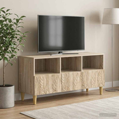 Televizní Skříň 102 X 34,5 X 50 Cm Dub Sonoma Kompozitní Dřevo