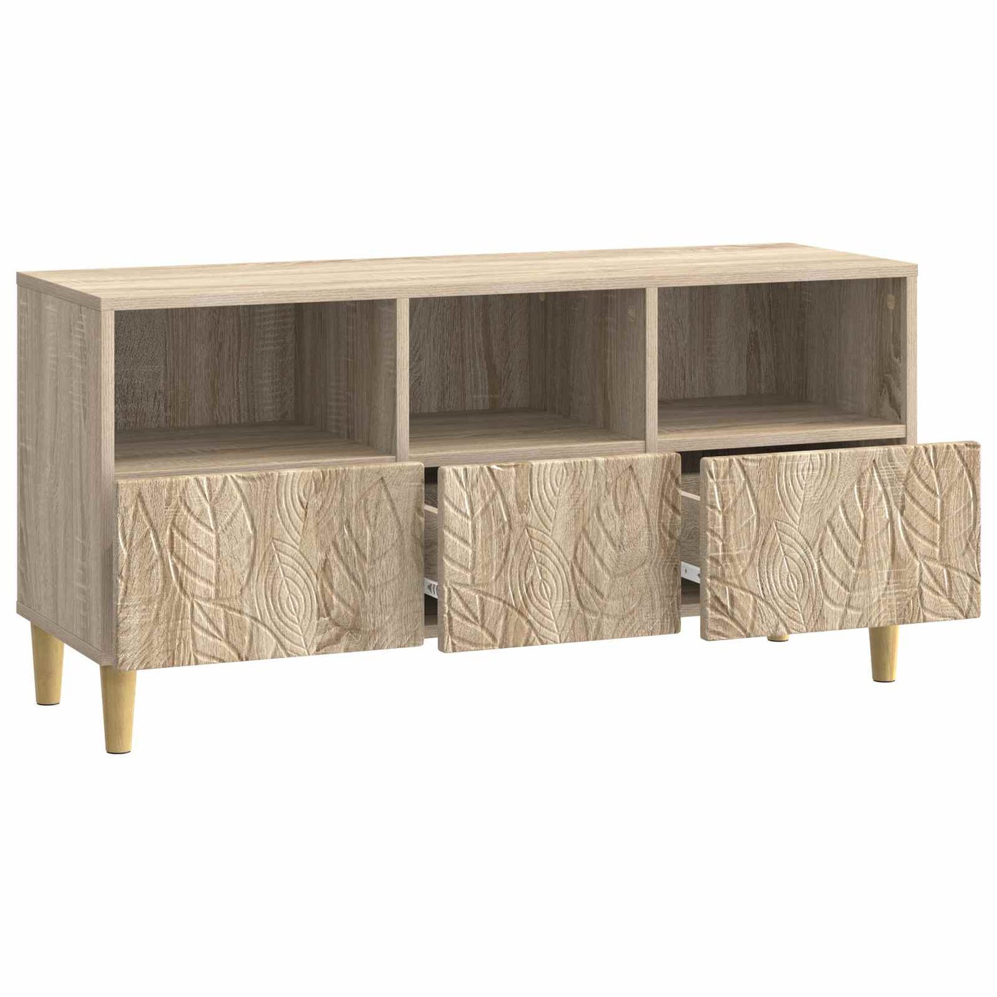 Televizní Skříň 102 X 34,5 X 50 Cm Dub Sonoma Kompozitní Dřevo