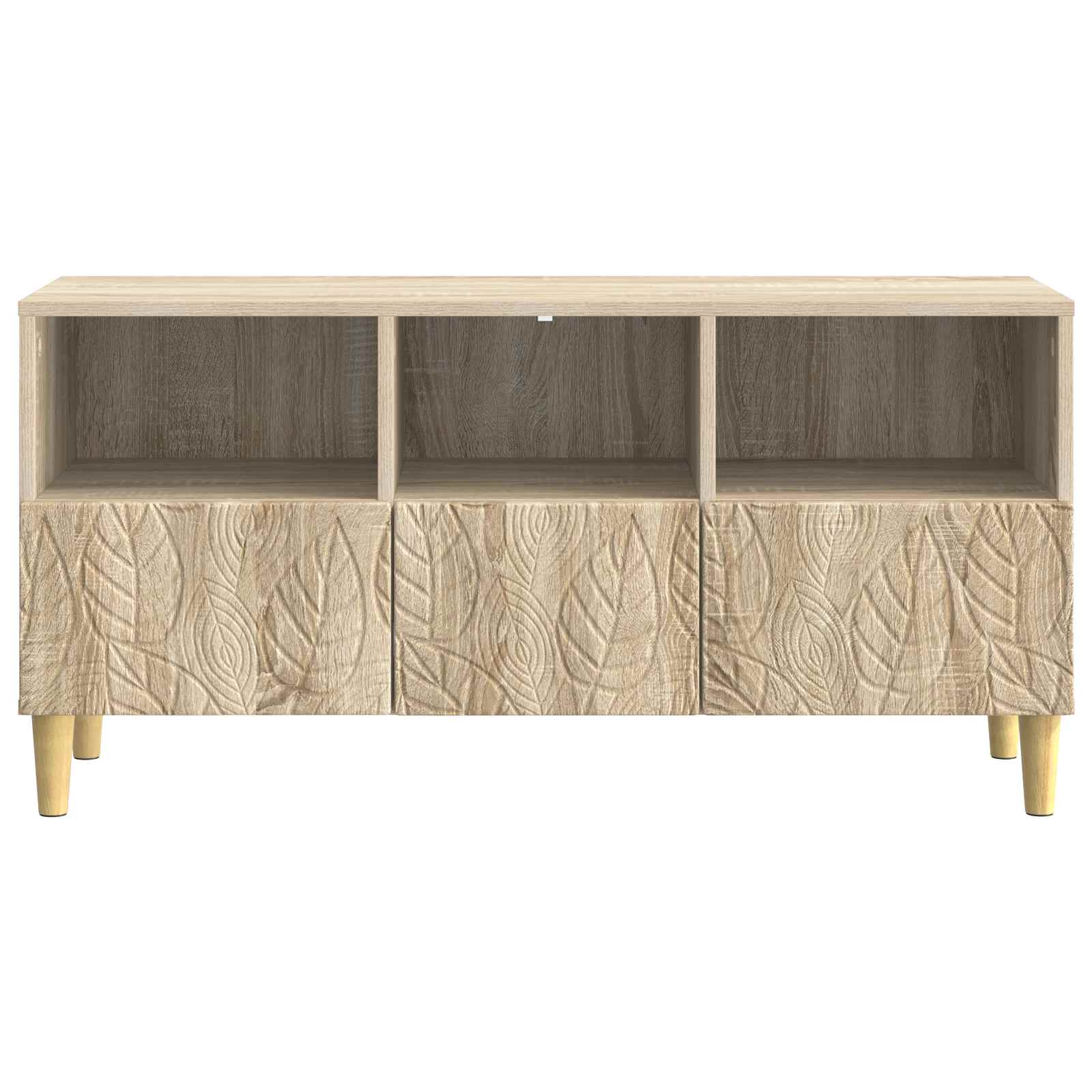 Televizní Skříň 102 X 34,5 X 50 Cm Dub Sonoma Kompozitní Dřevo