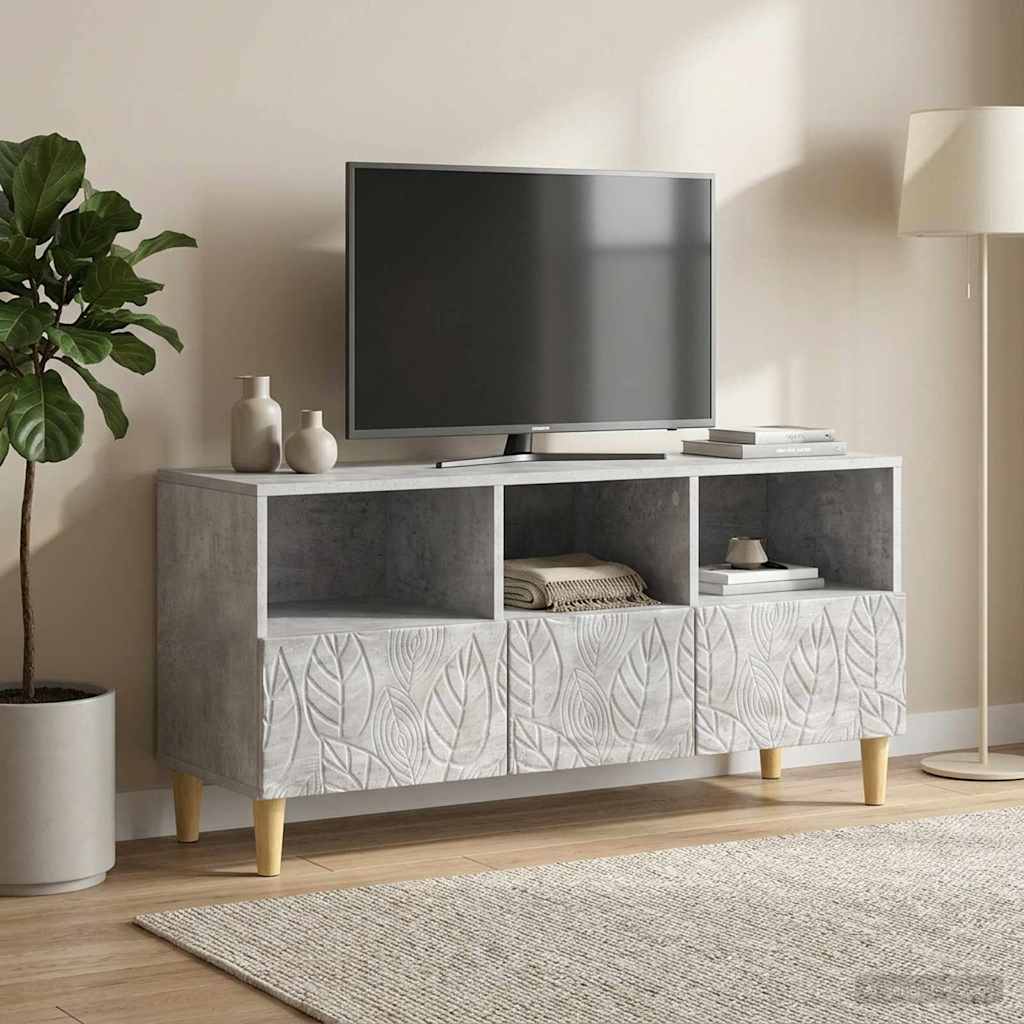 Televizní Skříň 102 X 34,5 X 50 Cm Betonově Šedá