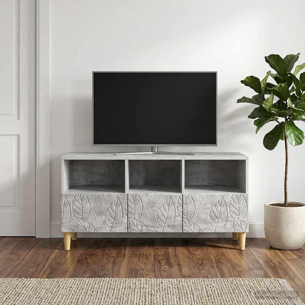Televizní Skříň 102 X 34,5 X 50 Cm Betonově Šedá