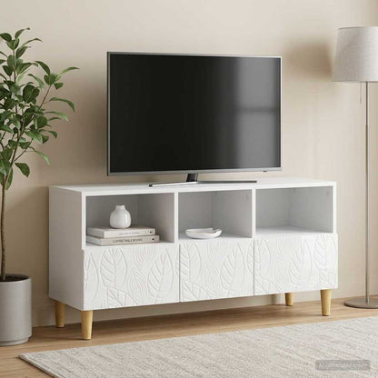 Televizní Skříň 102 X 34,5 X 50 Cm Bílá S Vysokým Leskem