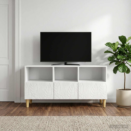 Televizní Skříň 102 X 34,5 X 50 Cm Bílá S Vysokým Leskem