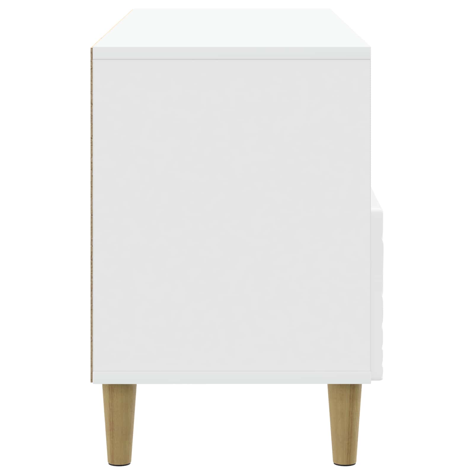 Televizní Skříň 102 X 34,5 X 50 Cm Bílá S Vysokým Leskem
