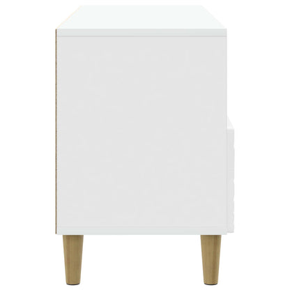 Televizní Skříň 102 X 34,5 X 50 Cm Bílá S Vysokým Leskem