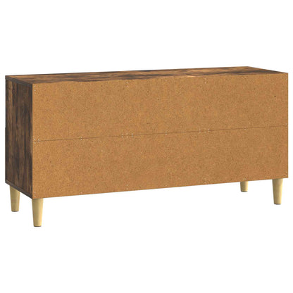 Televizní Skříň 102 X 34,5 X 50 Cm Kouřový Dub Kompozitní Dřevo