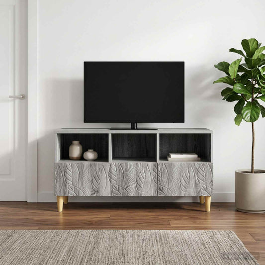 Televizní Skříň 102 X 34,5 X 50 Cm Šedý Sonoma Kompozitní Dřevo