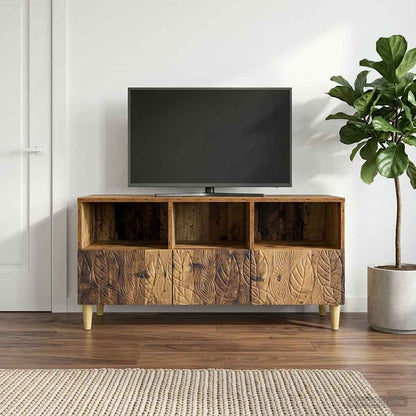 Televizní Skříň 102 X 34,5 X 50 Cm Staré Dřevo Kompozitní Dřevo
