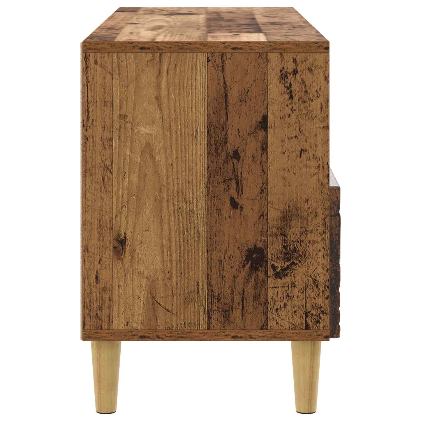 Televizní Skříň 102 X 34,5 X 50 Cm Staré Dřevo Kompozitní Dřevo