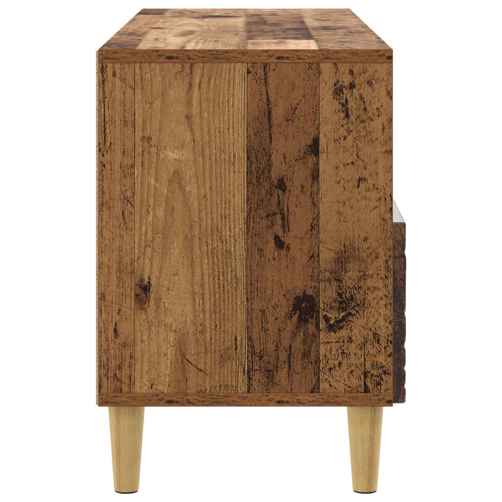 Televizní Skříň 102 X 34,5 X 50 Cm Staré Dřevo Kompozitní Dřevo