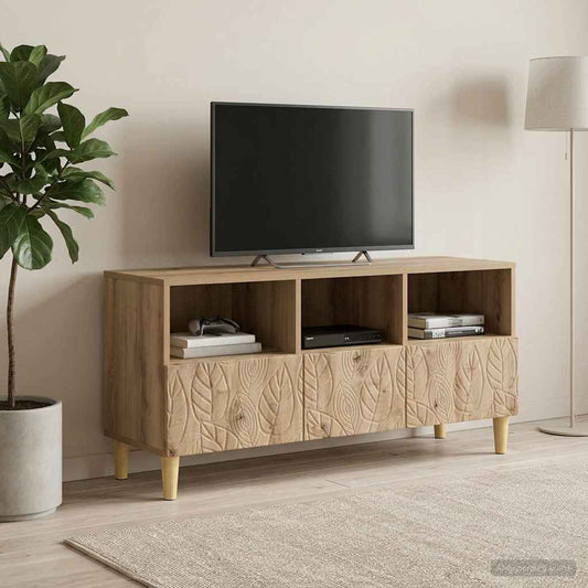 Televizní Skříň 102 X 34,5 X 50 Cm Dub Artisan Kompozitní Dřevo
