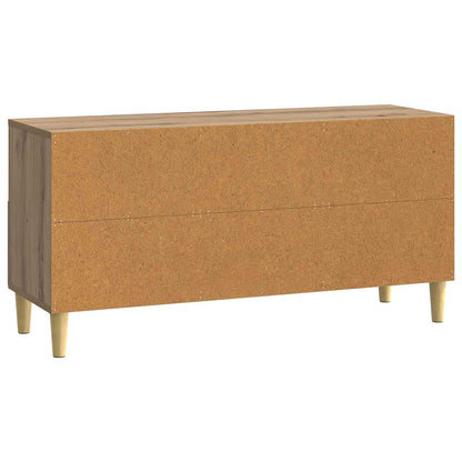 Televizní Skříň 102 X 34,5 X 50 Cm Dub Artisan Kompozitní Dřevo