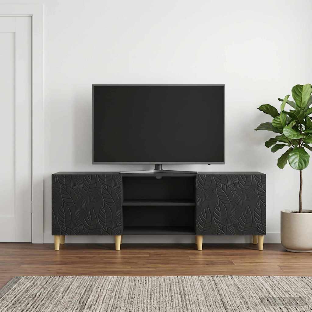 Televizní Skříň 150 X 31 X 50 Cm Černá Kompozitní Dřevo