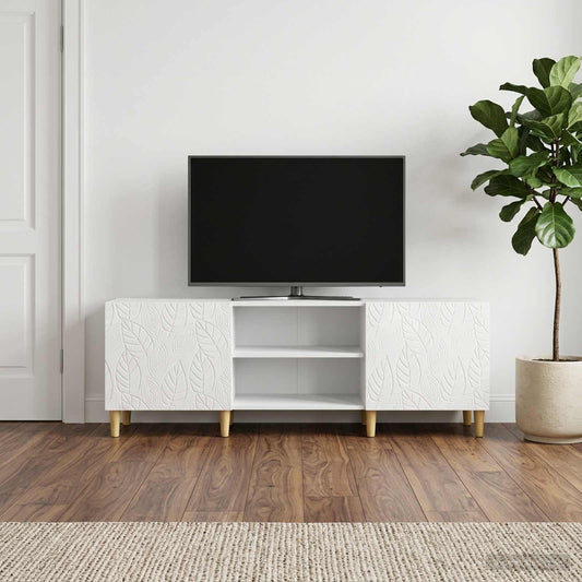 Televizní Skříň 150 X 31 X 50 Cm Bílá S Vysokým Leskem