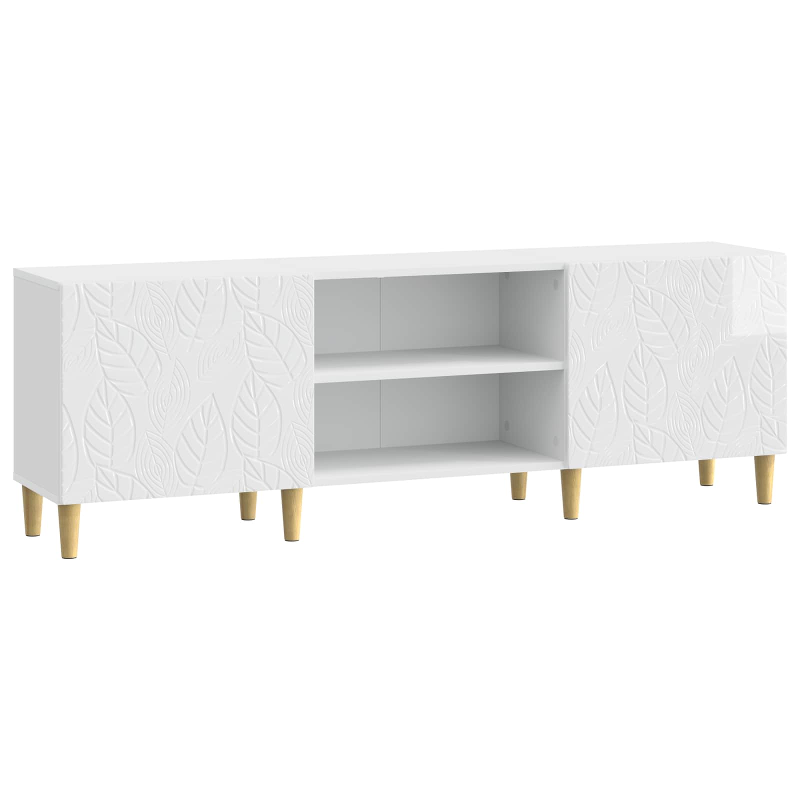 Televizní Skříň 150 X 31 X 50 Cm Bílá S Vysokým Leskem