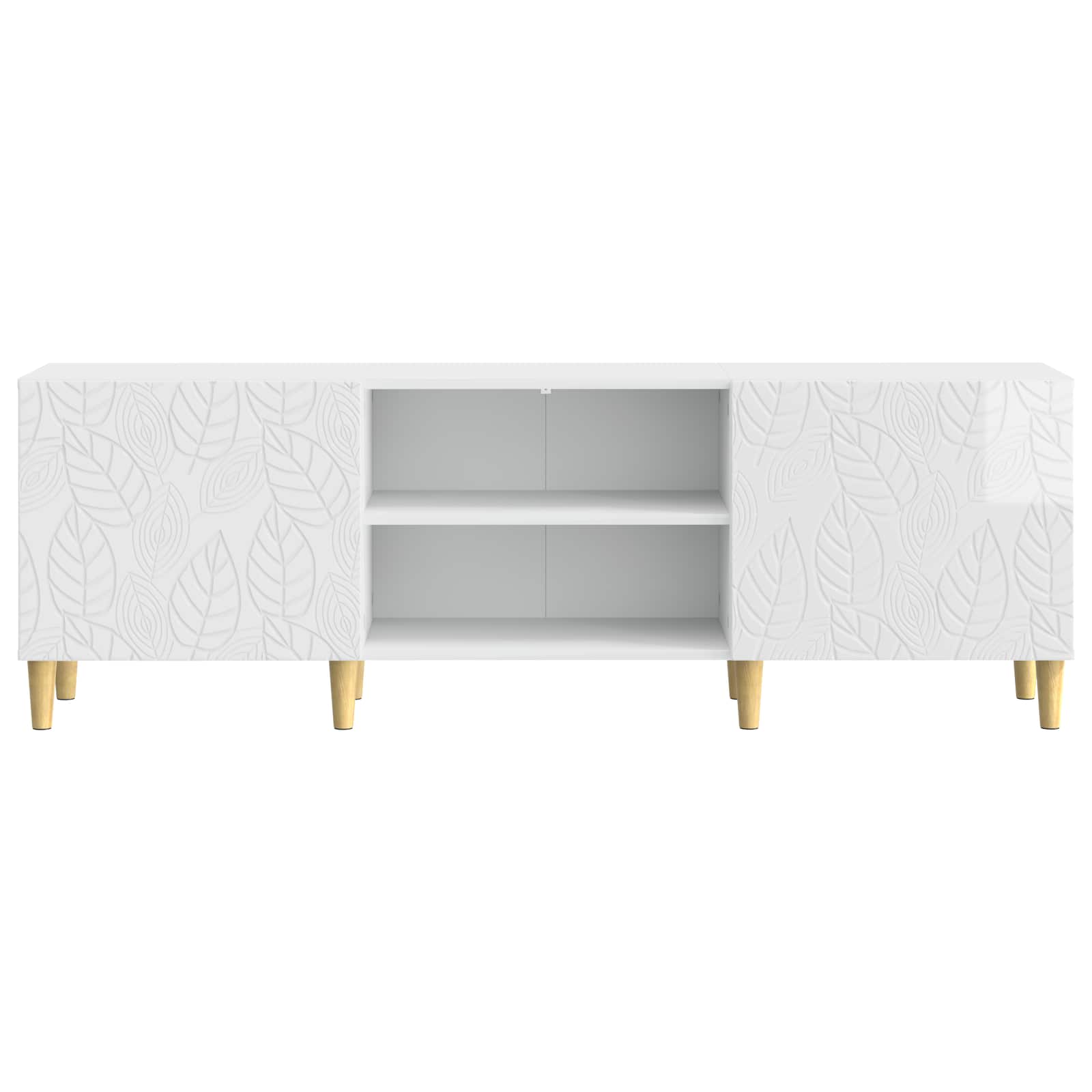Televizní Skříň 150 X 31 X 50 Cm Bílá S Vysokým Leskem