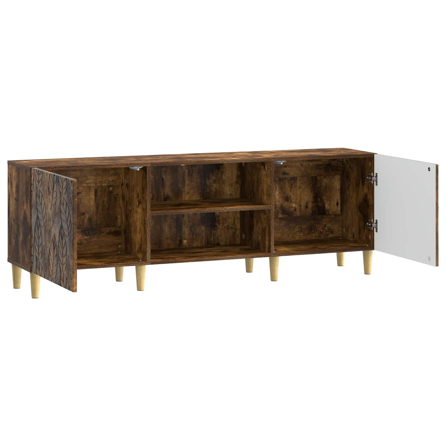 Televizní Skříň 150 X 31 X 50 Cm Kouřový Dub Kompozitní Dřevo