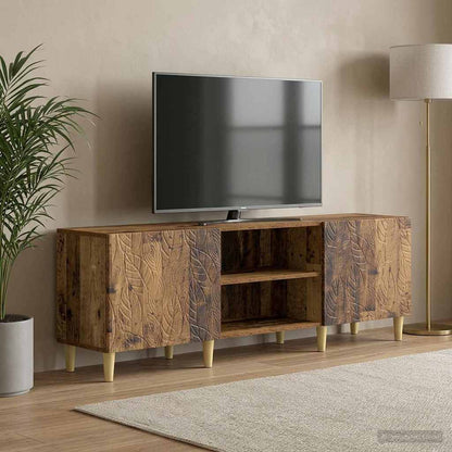 Televizní Skříň 150 X 31 X 50 Cm Staré Dřevo Kompozitní Dřevo