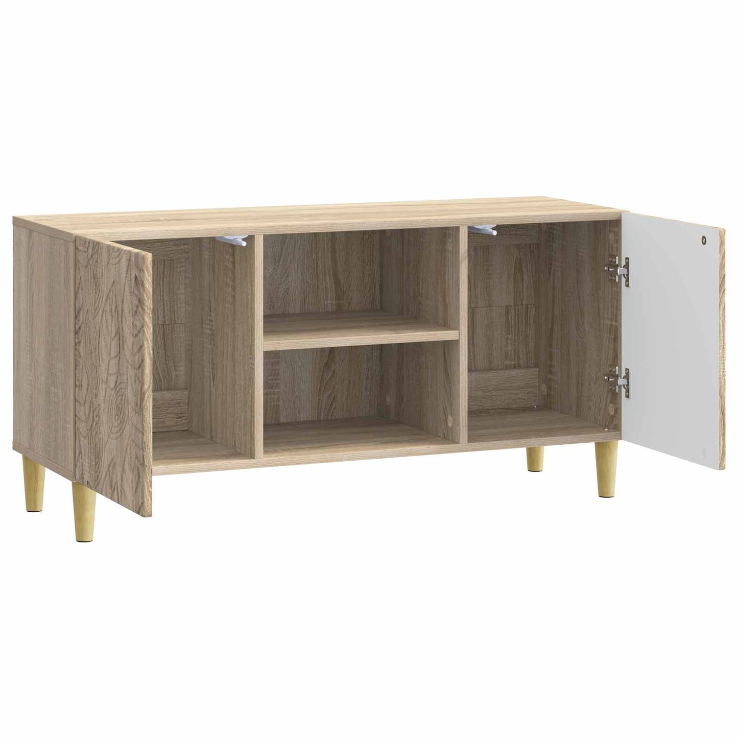 Televizní Skříň 102 X 34,5 X 50 Cm Dub Sonoma Kompozitní Dřevo