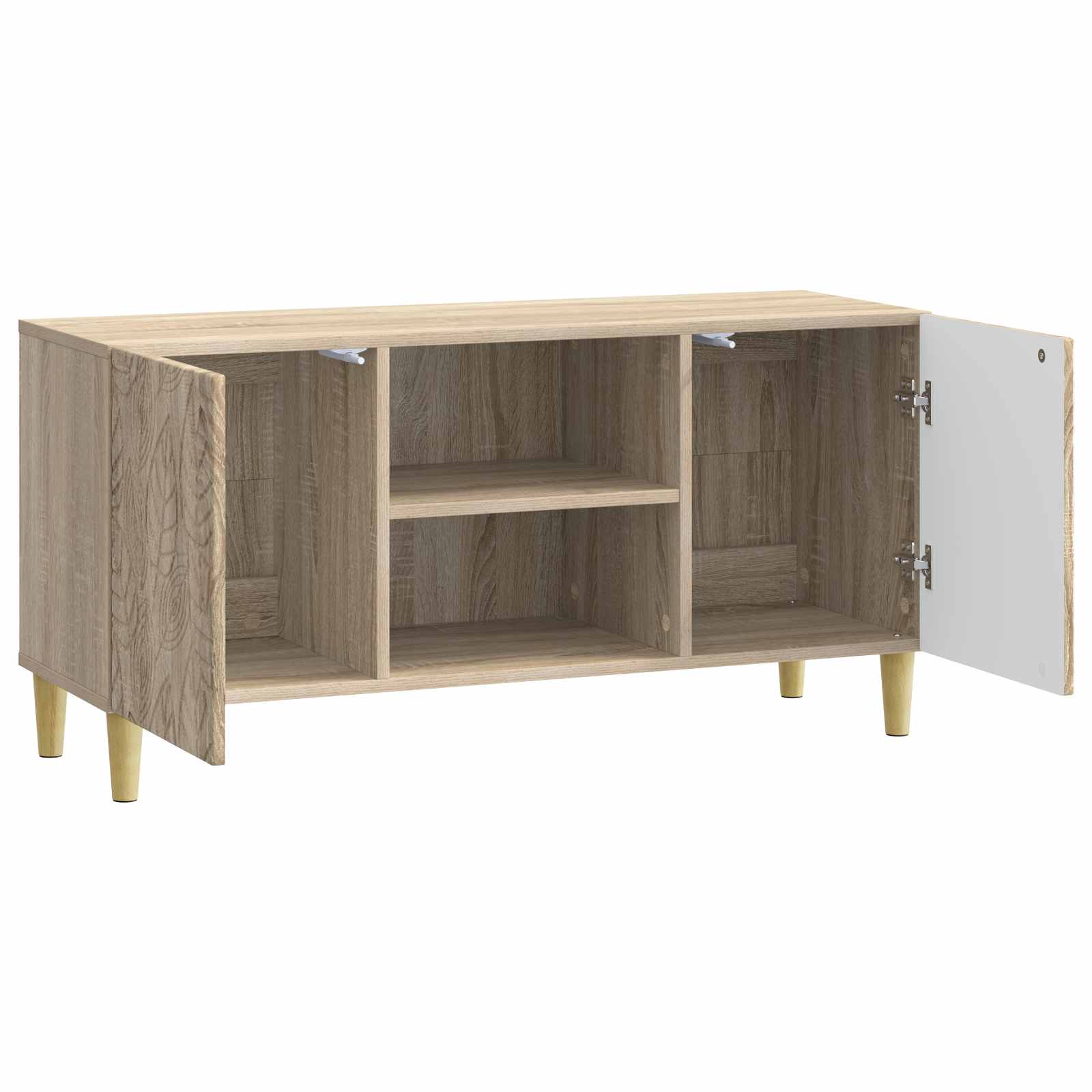 Televizní Skříň 102 X 34,5 X 50 Cm Dub Sonoma Kompozitní Dřevo