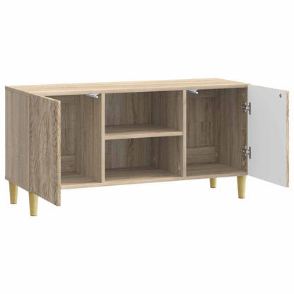 Televizní Skříň 102 X 34,5 X 50 Cm Dub Sonoma Kompozitní Dřevo