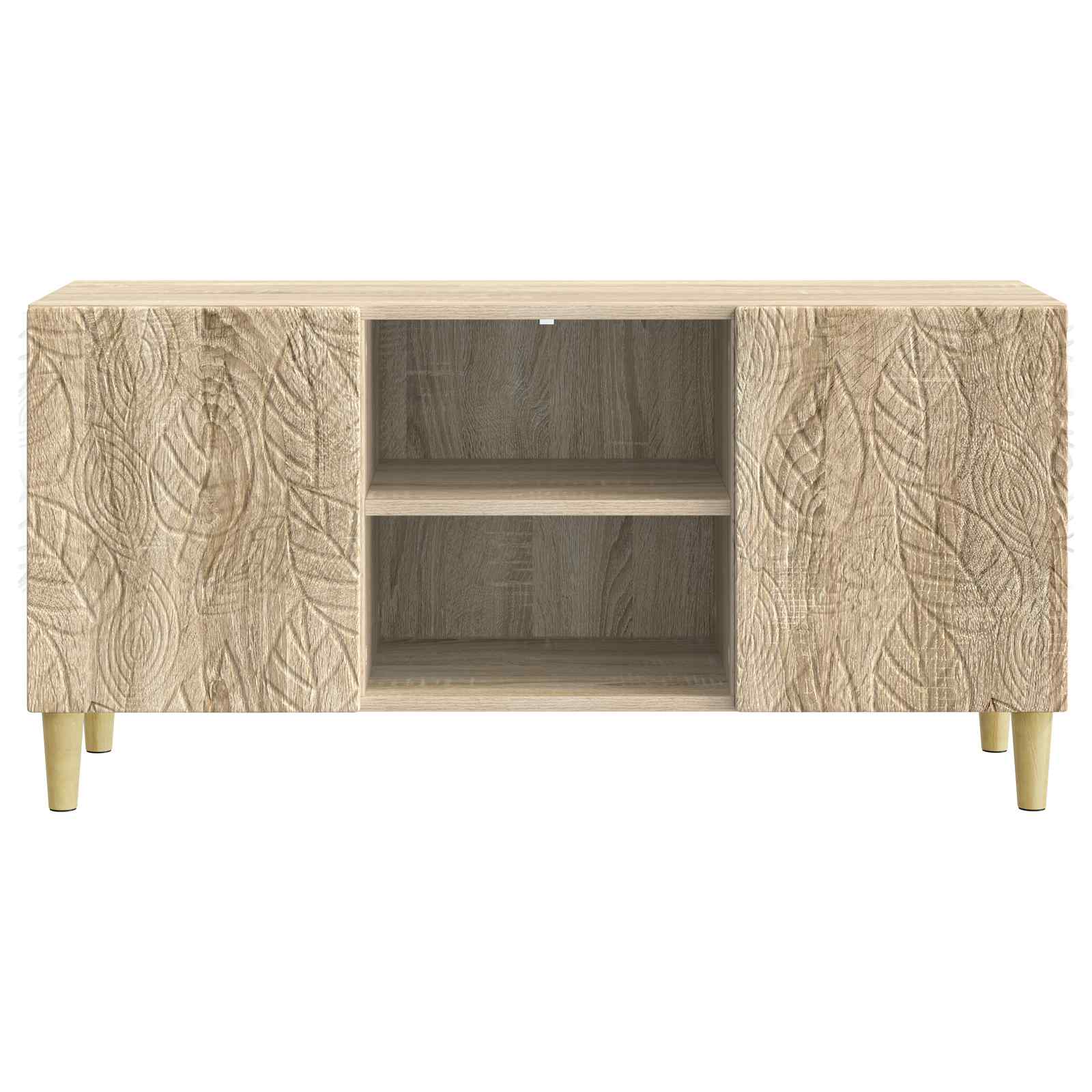 Televizní Skříň 102 X 34,5 X 50 Cm Dub Sonoma Kompozitní Dřevo
