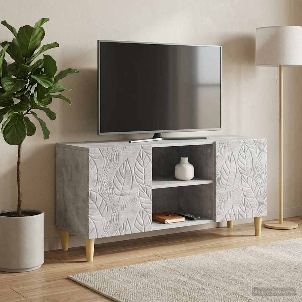 Televizní Skříň 102 X 34,5 X 50 Cm Betonově Šedá