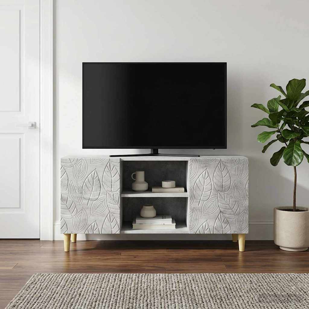 Televizní Skříň 102 X 34,5 X 50 Cm Betonově Šedá