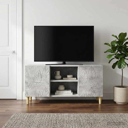 Televizní Skříň 102 X 34,5 X 50 Cm Betonově Šedá