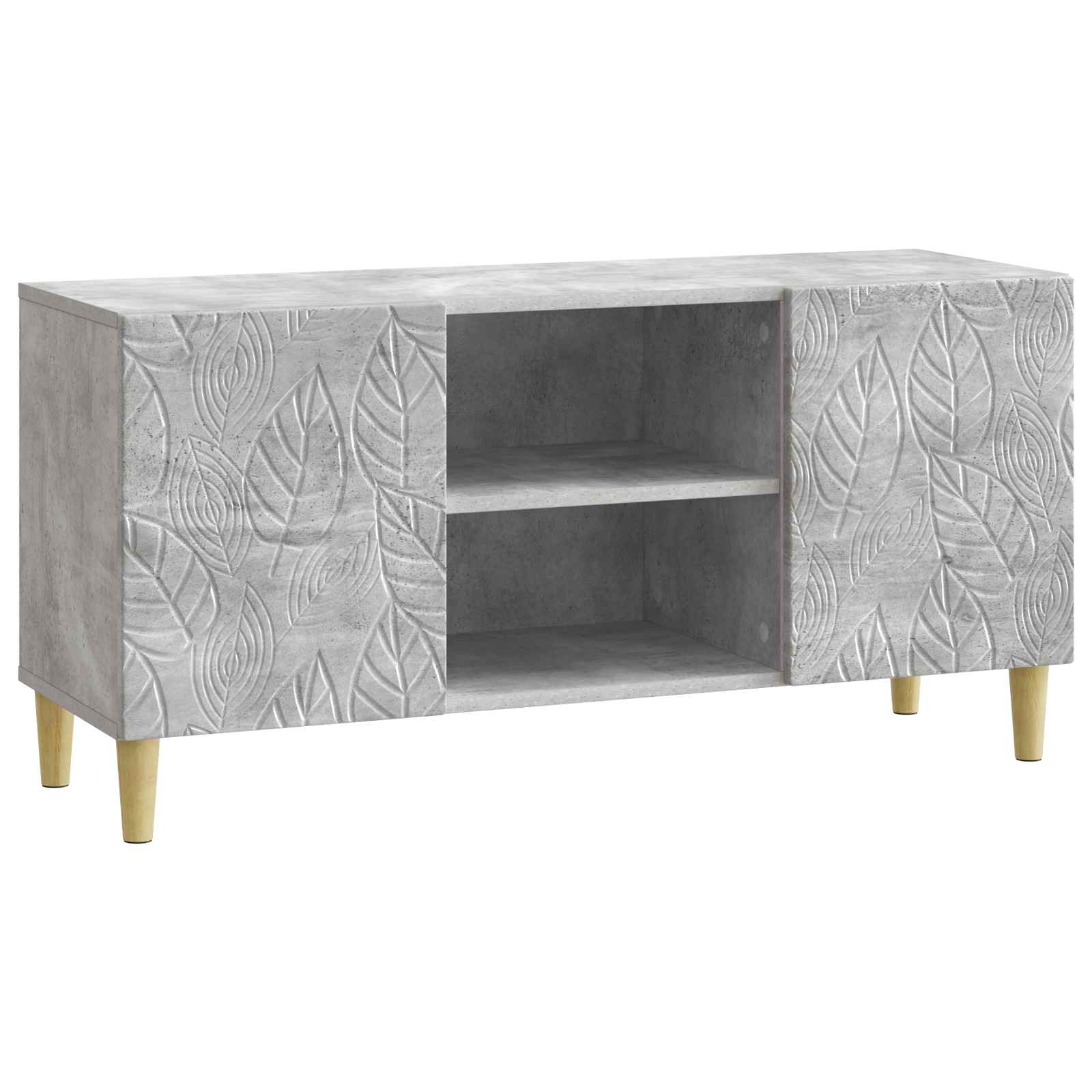 Televizní Skříň 102 X 34,5 X 50 Cm Betonově Šedá