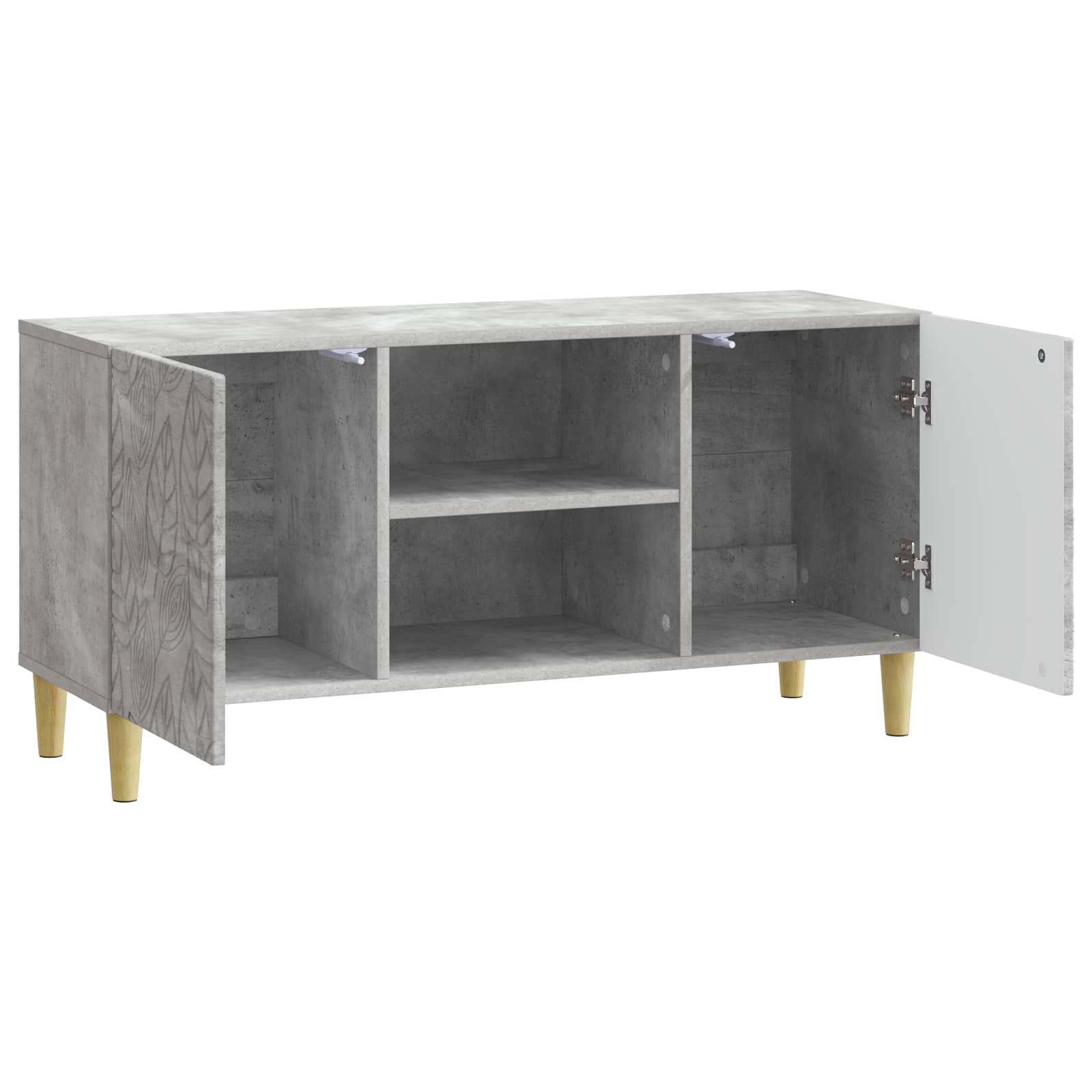 Televizní Skříň 102 X 34,5 X 50 Cm Betonově Šedá