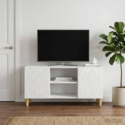 Televizní Skříň 102 X 34,5 X 50 Cm Bílá S Vysokým Leskem