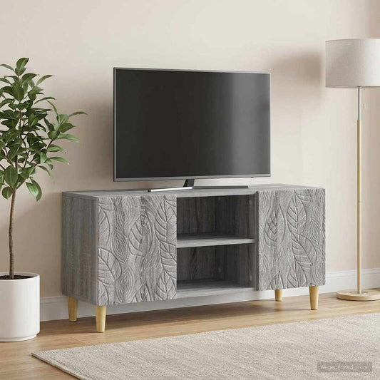 Televizní Skříň 102 X 34,5 X 50 Cm Šedý Sonoma Kompozitní Dřevo