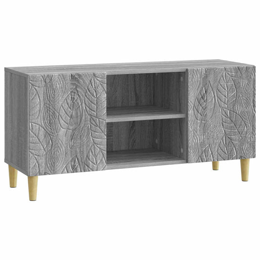 Televizní Skříň 102 X 34,5 X 50 Cm Šedý Sonoma Kompozitní Dřevo