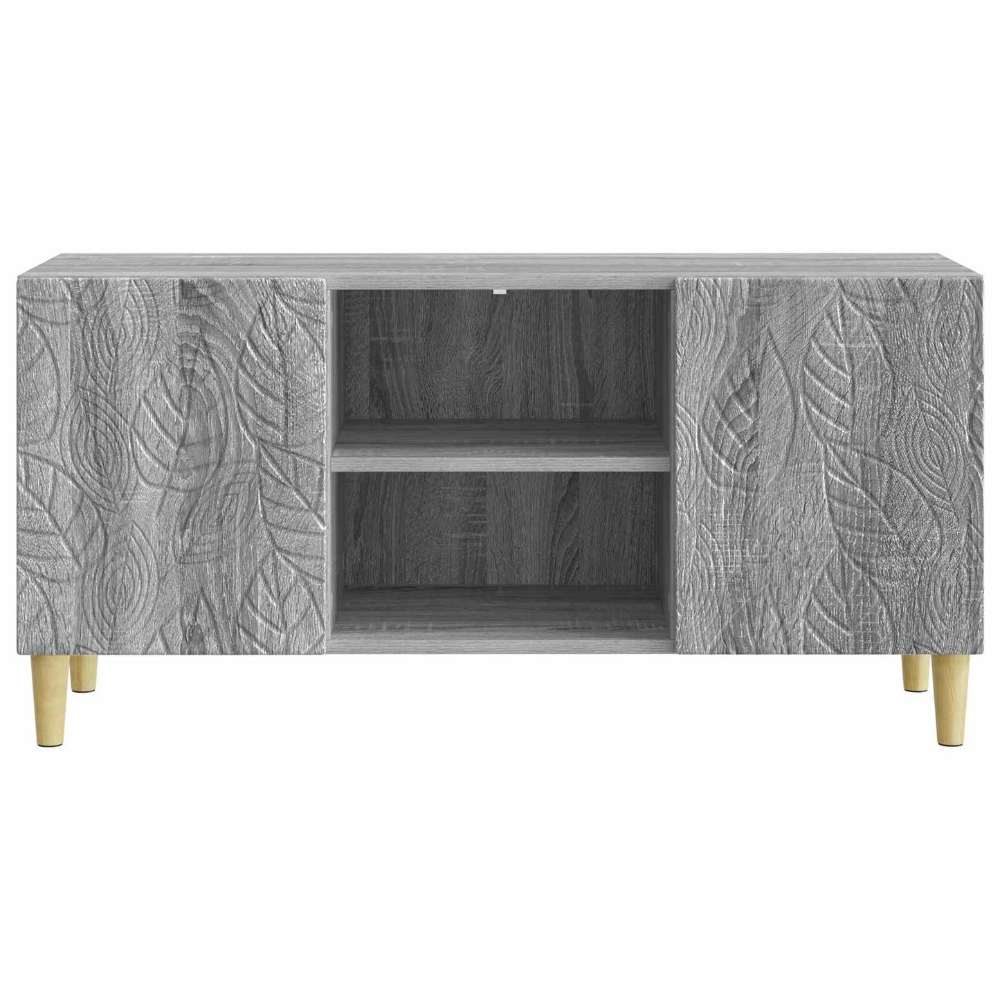 Televizní Skříň 102 X 34,5 X 50 Cm Šedý Sonoma Kompozitní Dřevo