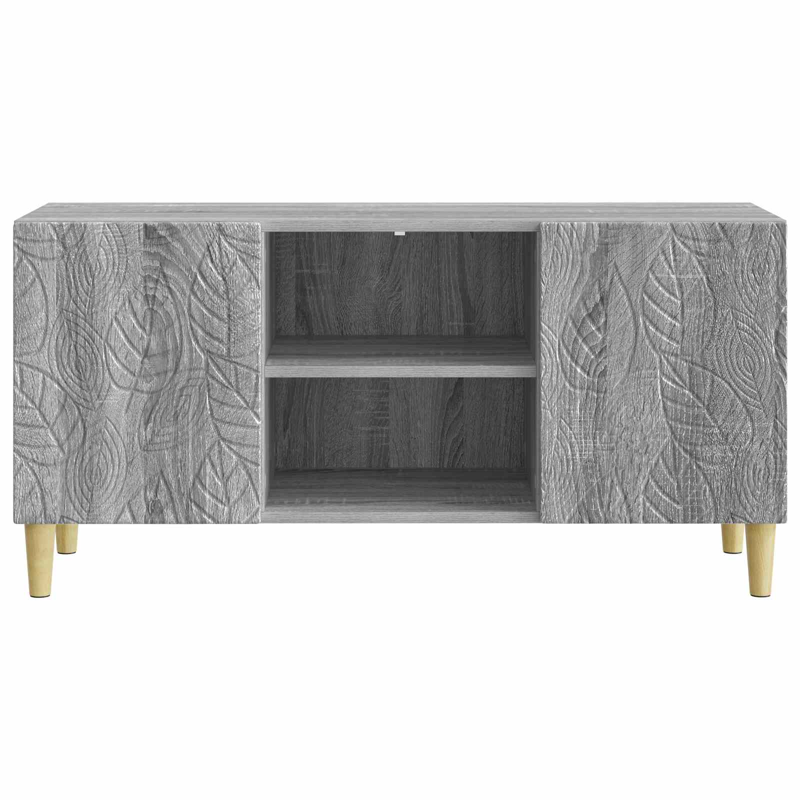 Televizní Skříň 102 X 34,5 X 50 Cm Šedý Sonoma Kompozitní Dřevo
