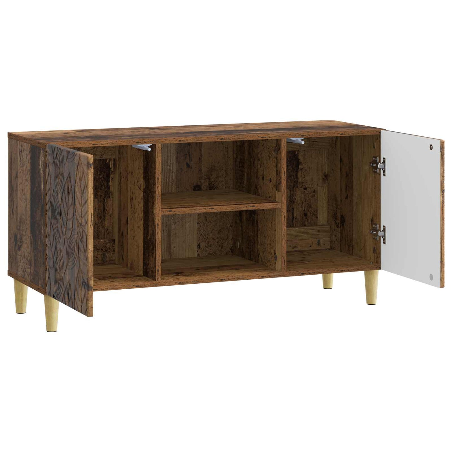 Televizní Skříň 102 X 34,5 X 50 Cm Staré Dřevo Kompozitní Dřevo