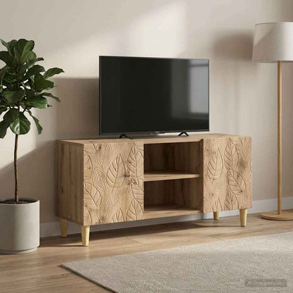 Televizní Skříň 102 X 34,5 X 50 Cm Dub Artisan Kompozitní Dřevo