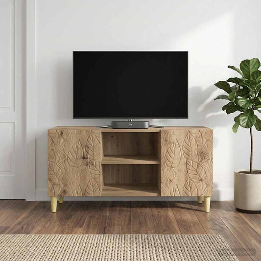 Televizní Skříň 102 X 34,5 X 50 Cm Dub Artisan Kompozitní Dřevo